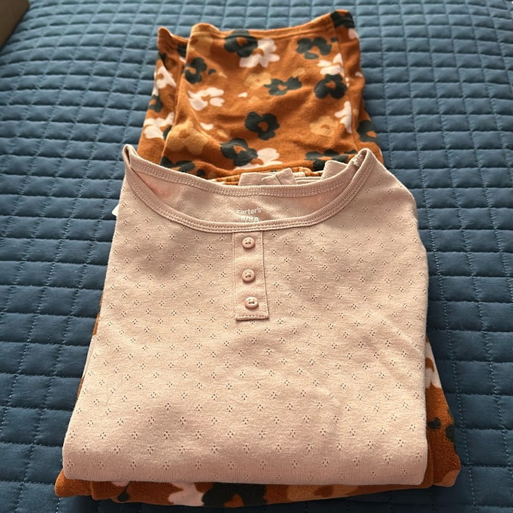 Carters Girls 2 piece pajamas 8